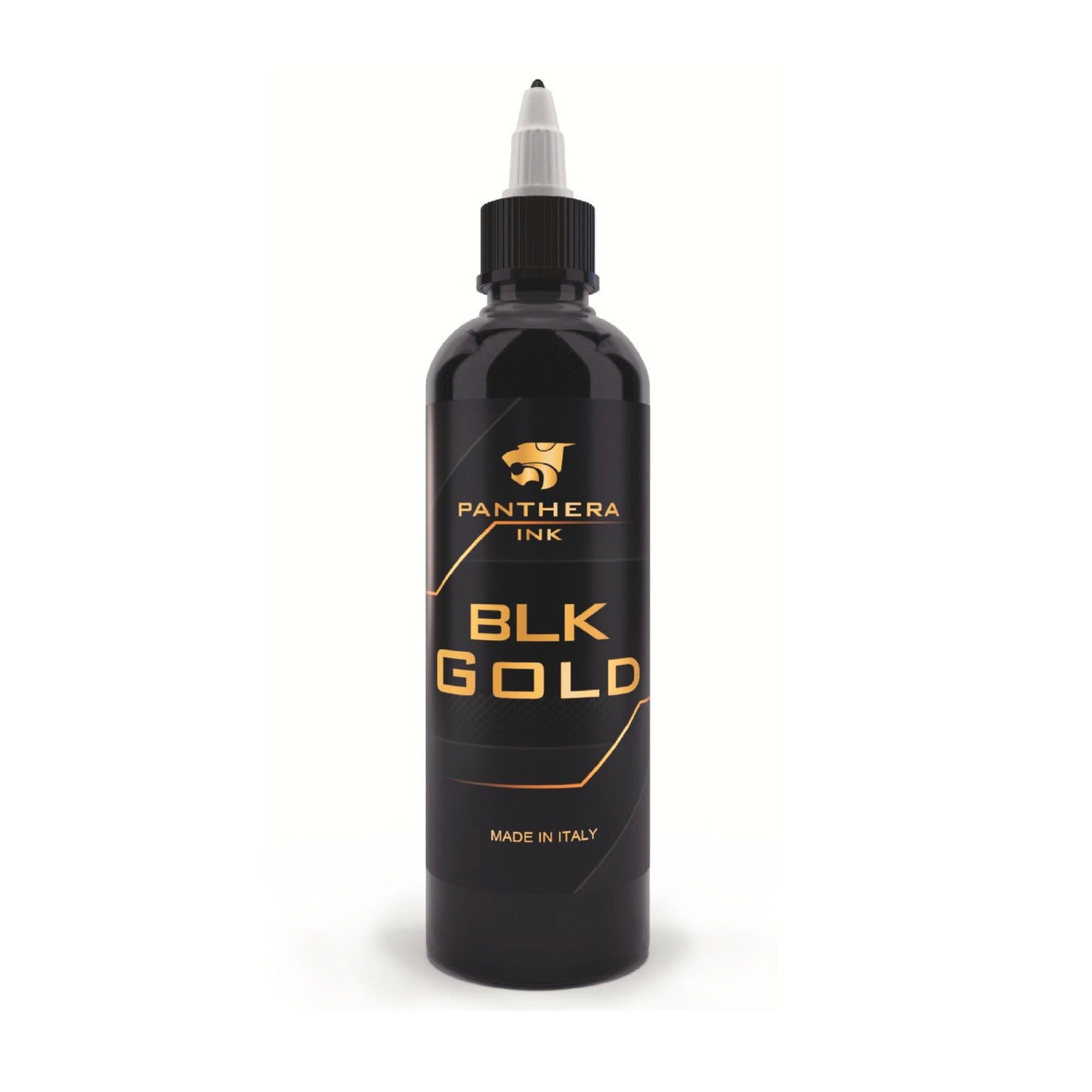 Panthera Black BLK Gold Tattoo Ink 150ml/5fl oz - Professional Tattoo Ink Suitable for All Types of Tattoos. EU Compliant