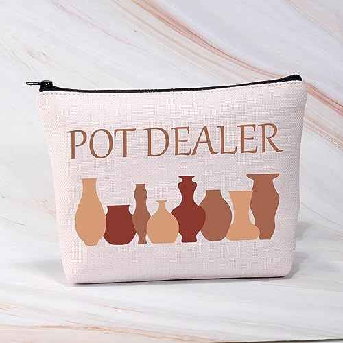 BDPWSS Pottery Artist Gift Pot Dealer Makeup Bag Ceramic Artist Gift Pottery Lover Gift Pottery Student Graduation Zipper Bag (Pot Dealer)