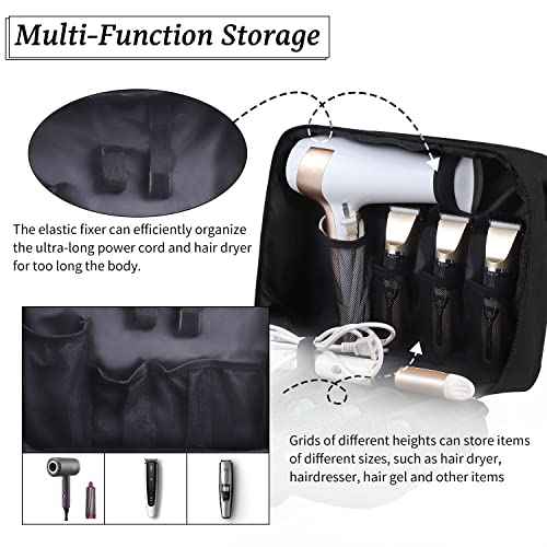 Hair Dryer Bag Barber Carrying Case Barber Tool Bag Hairstylist Traveling Case Hairdressing Tool Storage Case Cosmetology Organize Hair Salon Equipment Blow Dryer