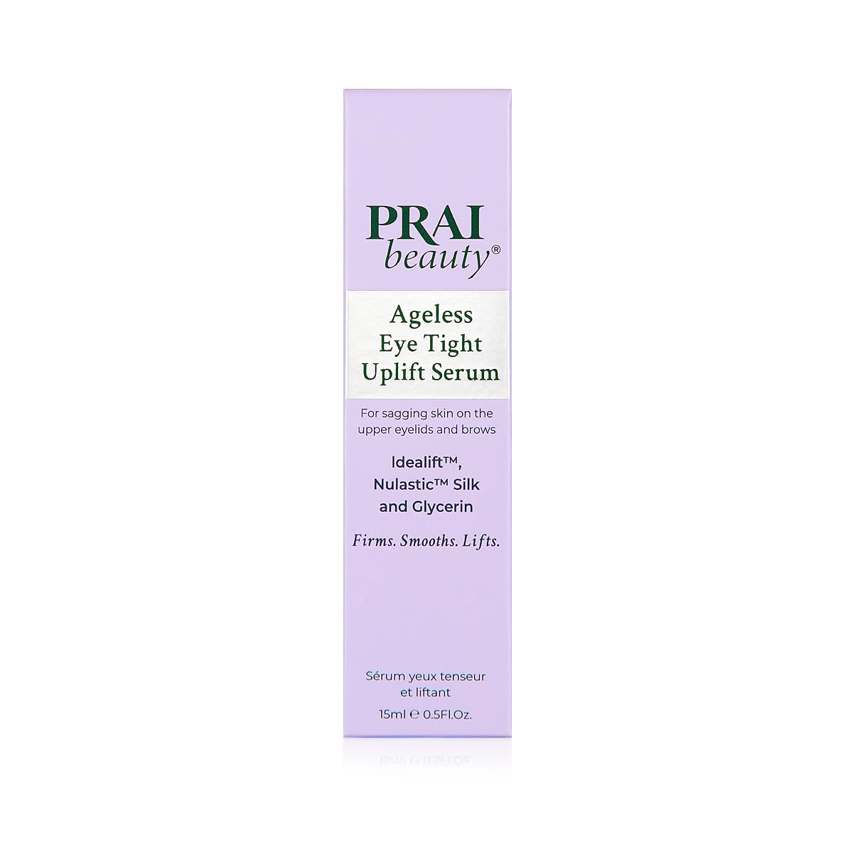 PRAI Beauty Ageless Eye Tight Uplift Serum, Anti-Aging and Hydrating Eye Serum, For Instantly Ageless Brow and Eyelid Area, 0.5 Oz