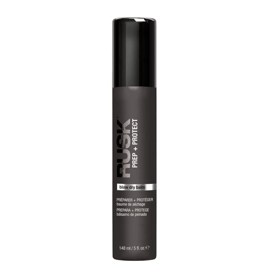 RUSK Blow Dry Balm, Prep + Protect, Smooth and Silken, Heat Protection, 5 oz