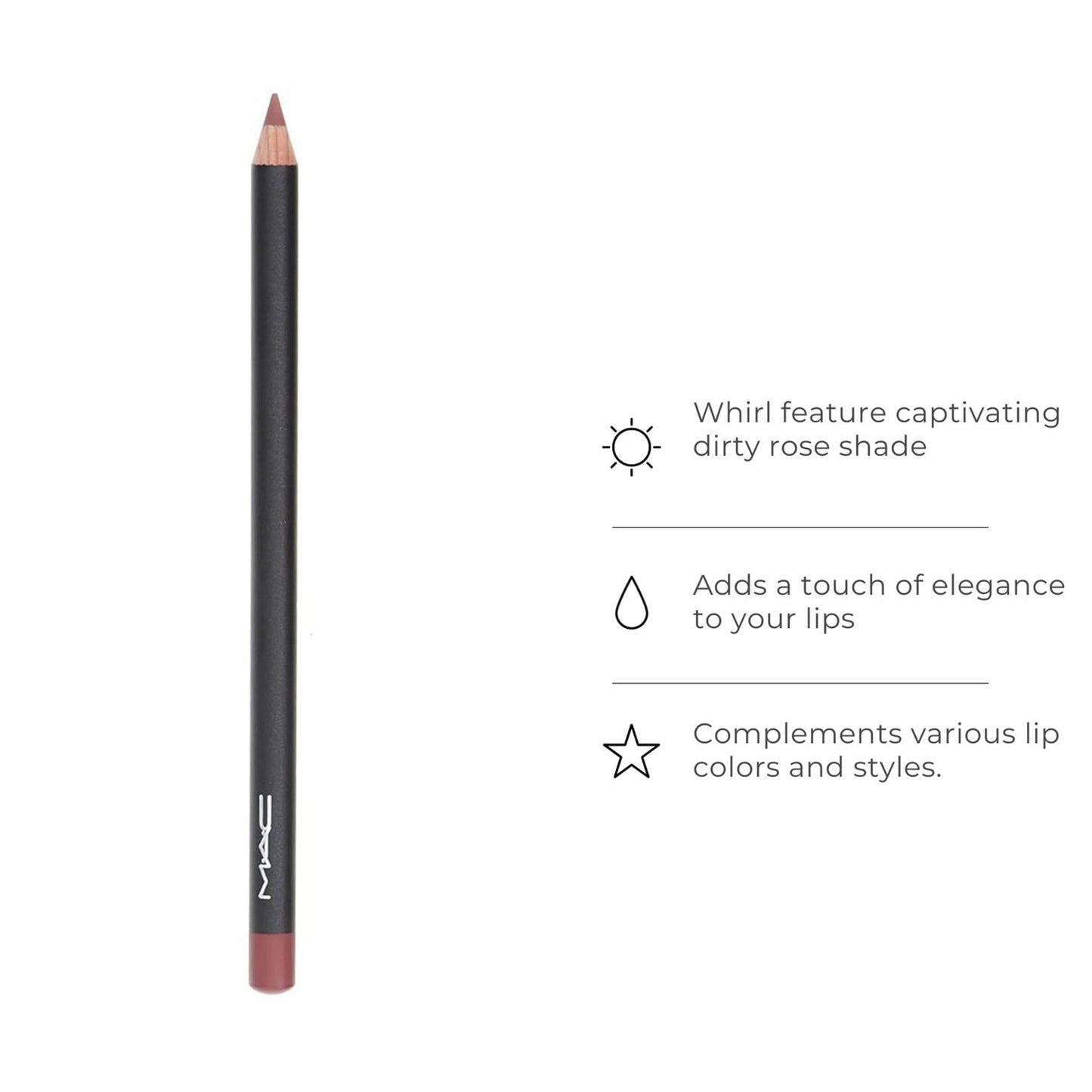 Mac Lip Pencil Whirl Dirty Rose 0.05 oz / 1.45 g