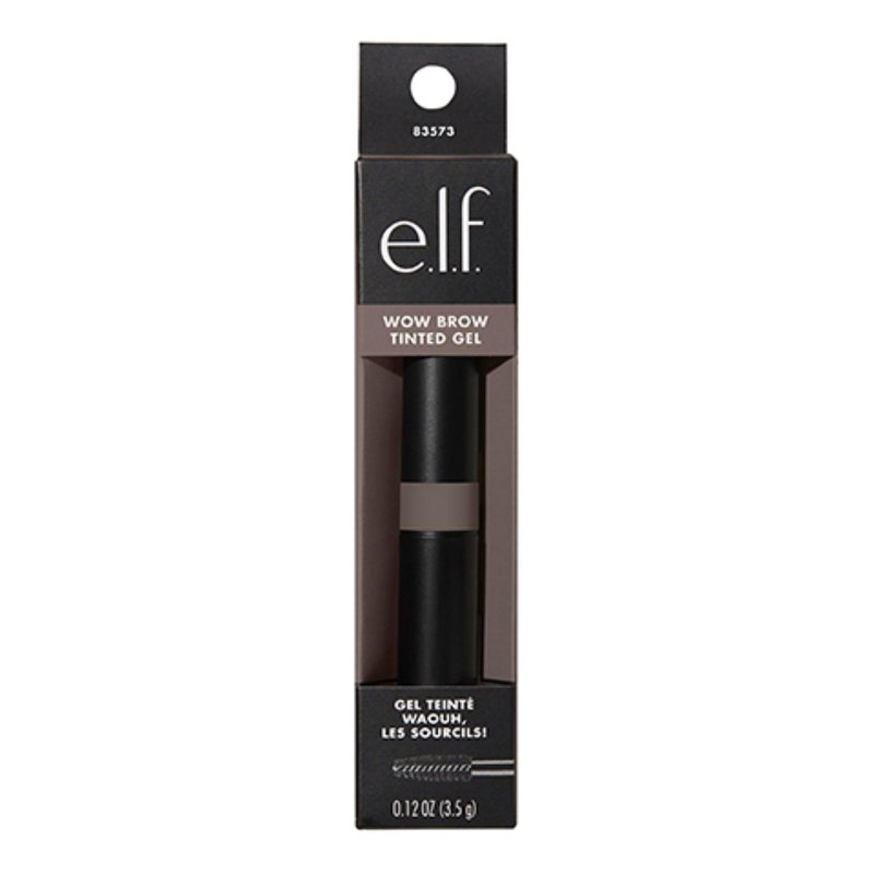 e.l.f. Wow Brow Gel, Volumizing, Buildable, Wax-Gel Hybrid, Creates Full, Voluminous-Looking Brows, Locks Brow Hairs In Place, Neutral Brown
