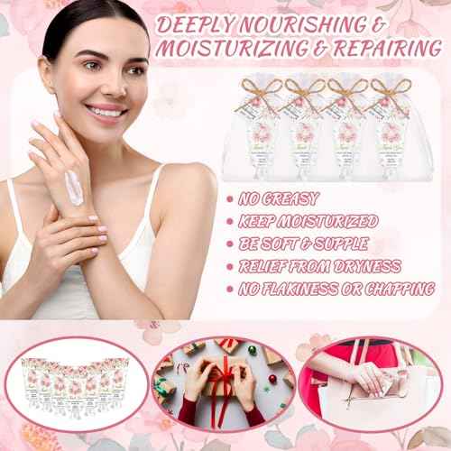 48 Sets Fall Hand Cream Bulk Gifts for Guest Baby Shower Party Favors Travel Size Pumpkin Hand Cream with Thank You Cards for Autumn Thanksgiving Party Supplies(Pink Pumpkin)