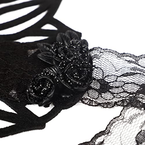 Lolita Headband Victorian Bonnet Hat Halloween Cosplay Gothic Maid Lace Hair Accessory Hair Hoop Tea Party Sun Hat