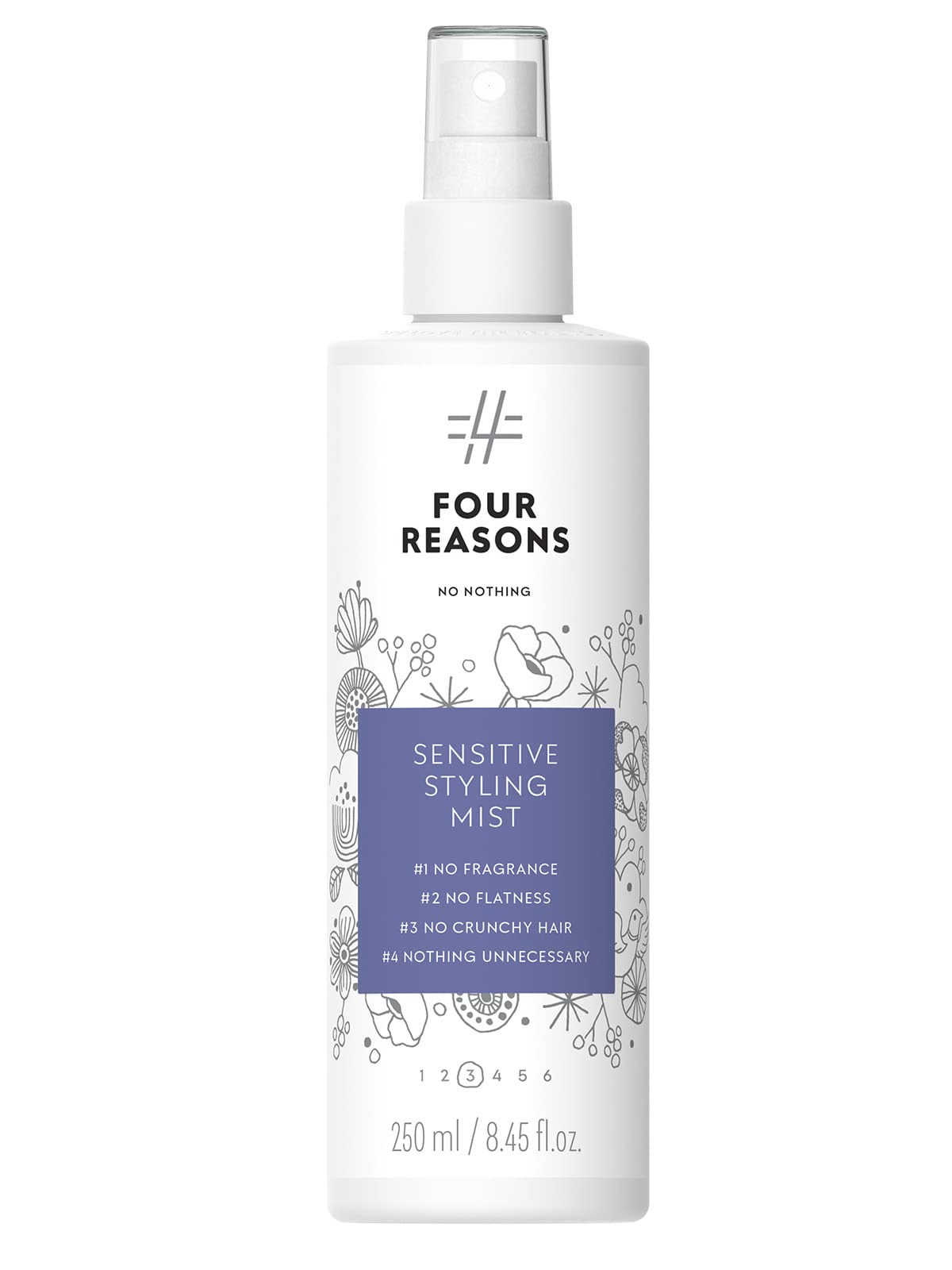No nothing Styling Mist - Hair Heat Protectant Blowout Spray, Hypoallergenic Volumizing Spray, Heat Activated Medium Hold Fine Hair Volumizer, Frizz Control, Humidity Shield, Fragrance Free, 8.45oz
