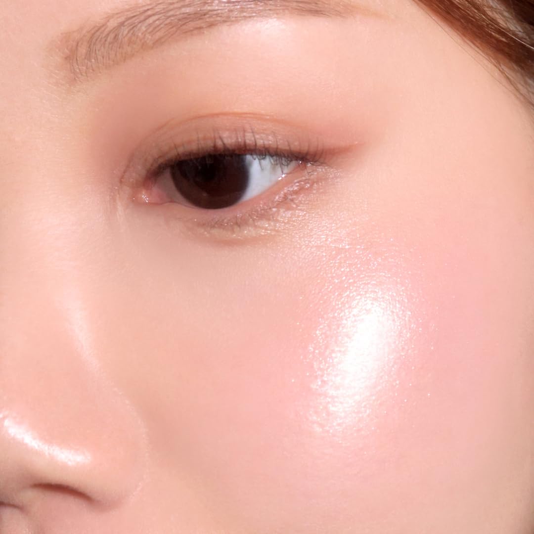 Pink Diamond Face Highlighter - Luminous Jelly Powder for Rose Gold Glow | Vegan Korean Beauty Makeup