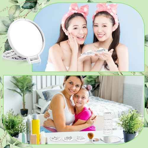 80 Pcs Christian Compact Mirrors Bulk, Christian Party Favors Religious Gifts for Women, Folding Compact Mirrors with Bible Gifts for Christmas