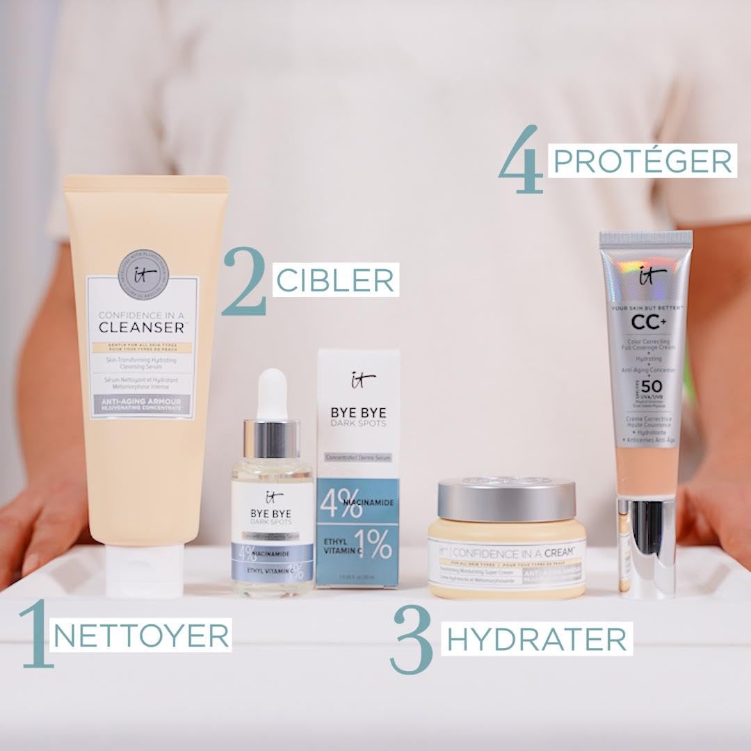 IT Cosmetics Bye Bye Dark Spots 4% Niacinamide Serum - Visibly Reduces Dark Spots & Improves Skin Clarity In 8 Weeks - Facial Serum with 1% Ethyl Vitamin C - For All Skin Types - 1 Fl. Oz