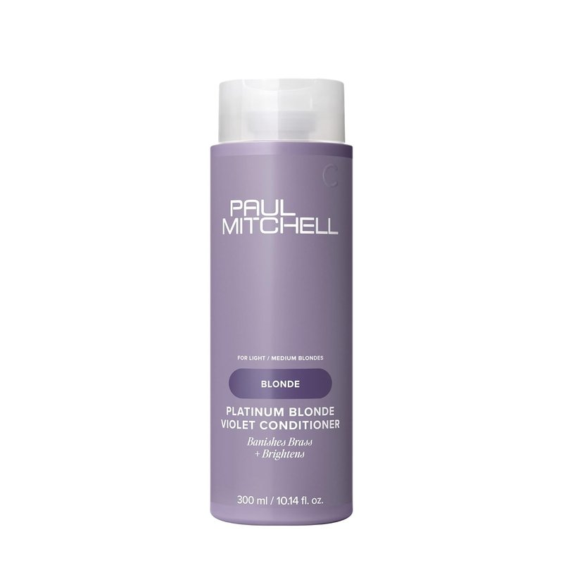 Paul Mitchell Platinum Blonde Conditioner - Banish Brass & Brighten Light to Medium Blonde, Silver, Gray, or White Hair