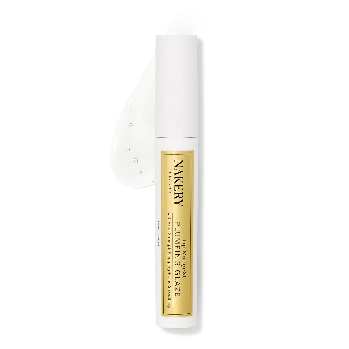 Lip Plumper - Nakery Lip MirageXL Plumping Glaze with Peptides | Hydrating Gloss for Fuller Lips, Cooling Effect, Instant Volume
