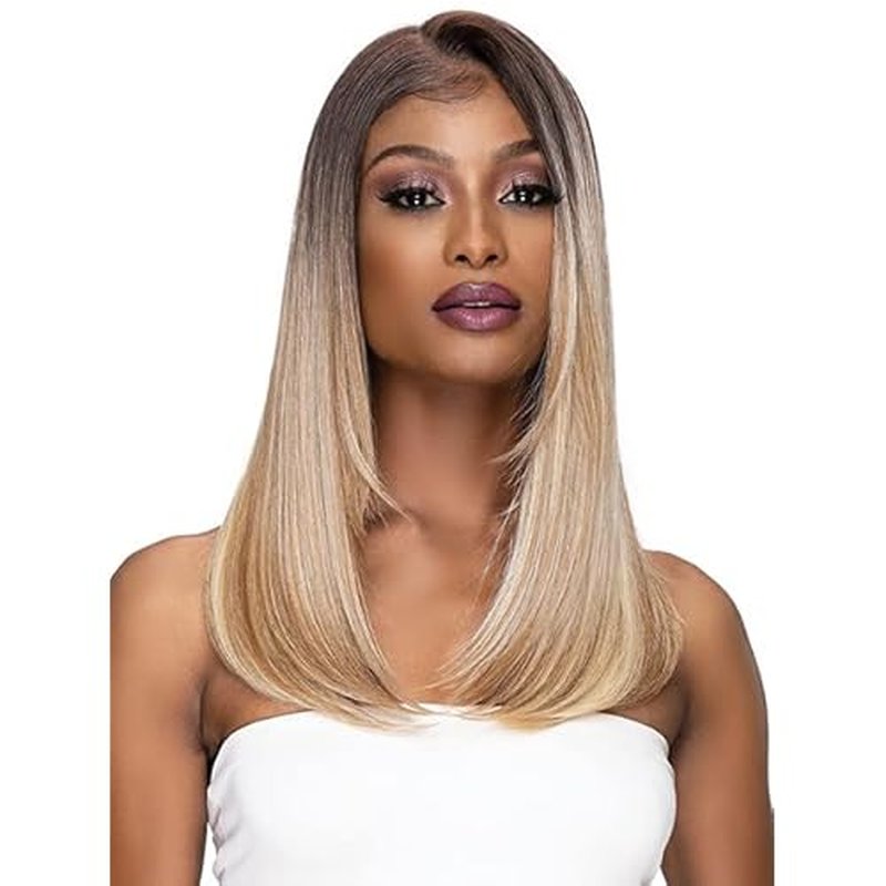 Janet Collection Melt 13x6 Frontal Part Lace Wig - POLINA (1B)