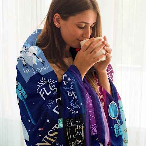 Solzien Dental Hygienist Gifts for Women Blanket 60"x50", Dental Hygiene Student Graduation/Christmas/Birthday Gift