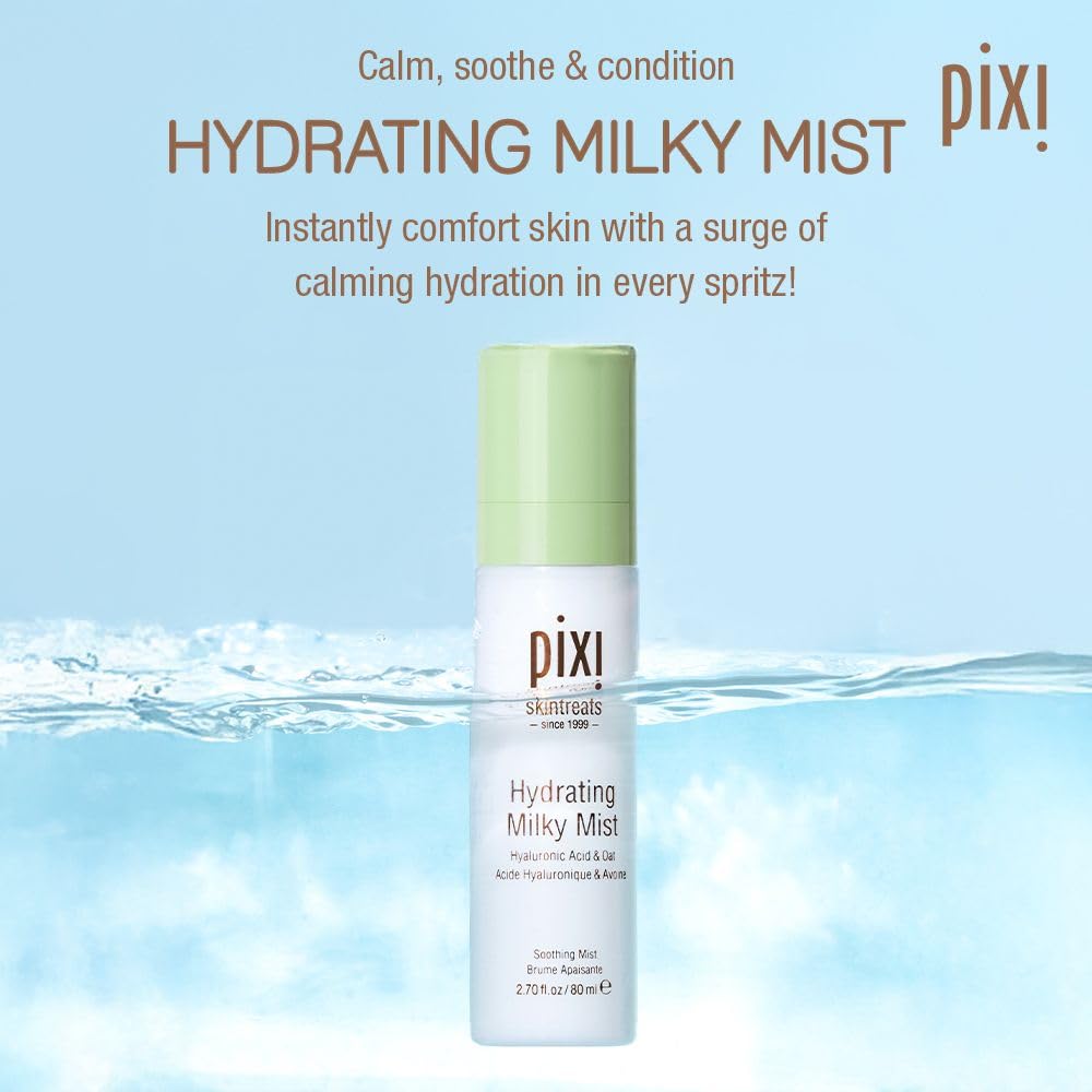 Pixi Beauty Milky Mist 2.70 Fl Oz | Hydrating Moisturizer for Dry Skin | Infused with Hyaluronic Acid