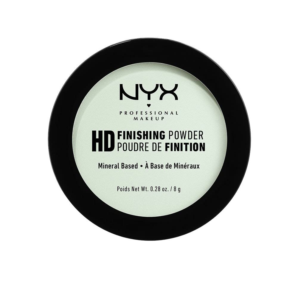 NYX HD Finishing Powder - Mint Green Pressed Setting Powder for Flawless Makeup