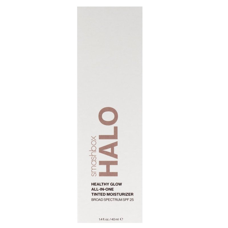 Smashbox Halo Healthy Glow Tinted Moisturizer - SPF 25, 24-Hour Hydration, Buildable Coverage, Natural Dewy Finish