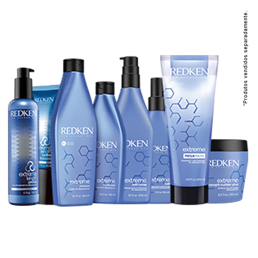 Redken Extreme Cat Anti-Damage Protein Reconstructing Treatment | For Distressed Hair | Strengthens Hair & Adds Shine | With Ceramide | 5 Fl Ounce