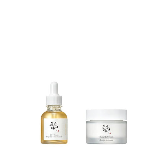Glow Serum Propolis & Niacinamide 30ml | Hydrating Face Moisturizer 50ml | Korean Skincare Set