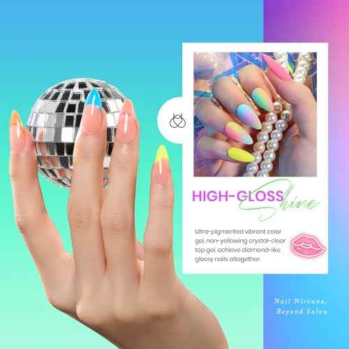 beetles Gel Polish Set, Halloween Neon Kit 20 Colors Gel Nail Polish with 3Pcs Base Gel Top Coat Hot Pink Orange Blue Magenta Lemon Green Colors Soak Off UV Manicure Rainbow Nail