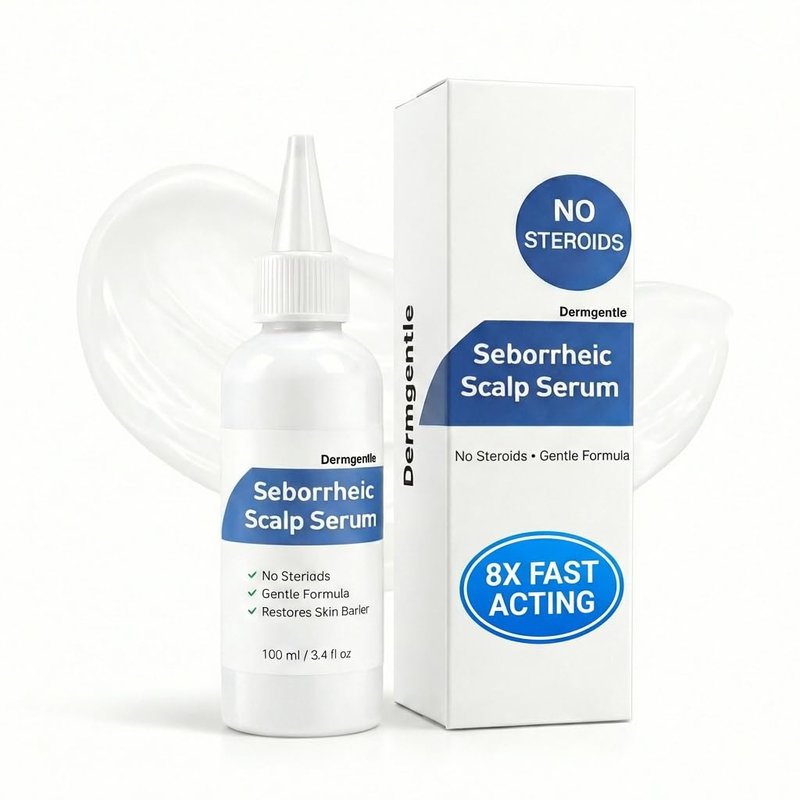 Seborrheic Scalp Serum - 8X Fast-Acting Treatment for Redness & Dermatitis | Soothing Ointment for Scalp, Face & Body - 1 Pack