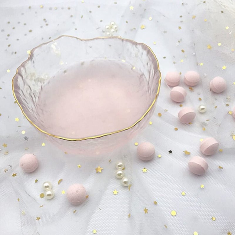 Beavorty Pedicure Bowl 1Pcs Glass Nail Soaking Bowl Nail Art Remover Soak Soaker Manicure Soaking Bowl Nail Salon Bath Bowl for Fingernail Toenail Caring Polish Removal Manicure Bowl