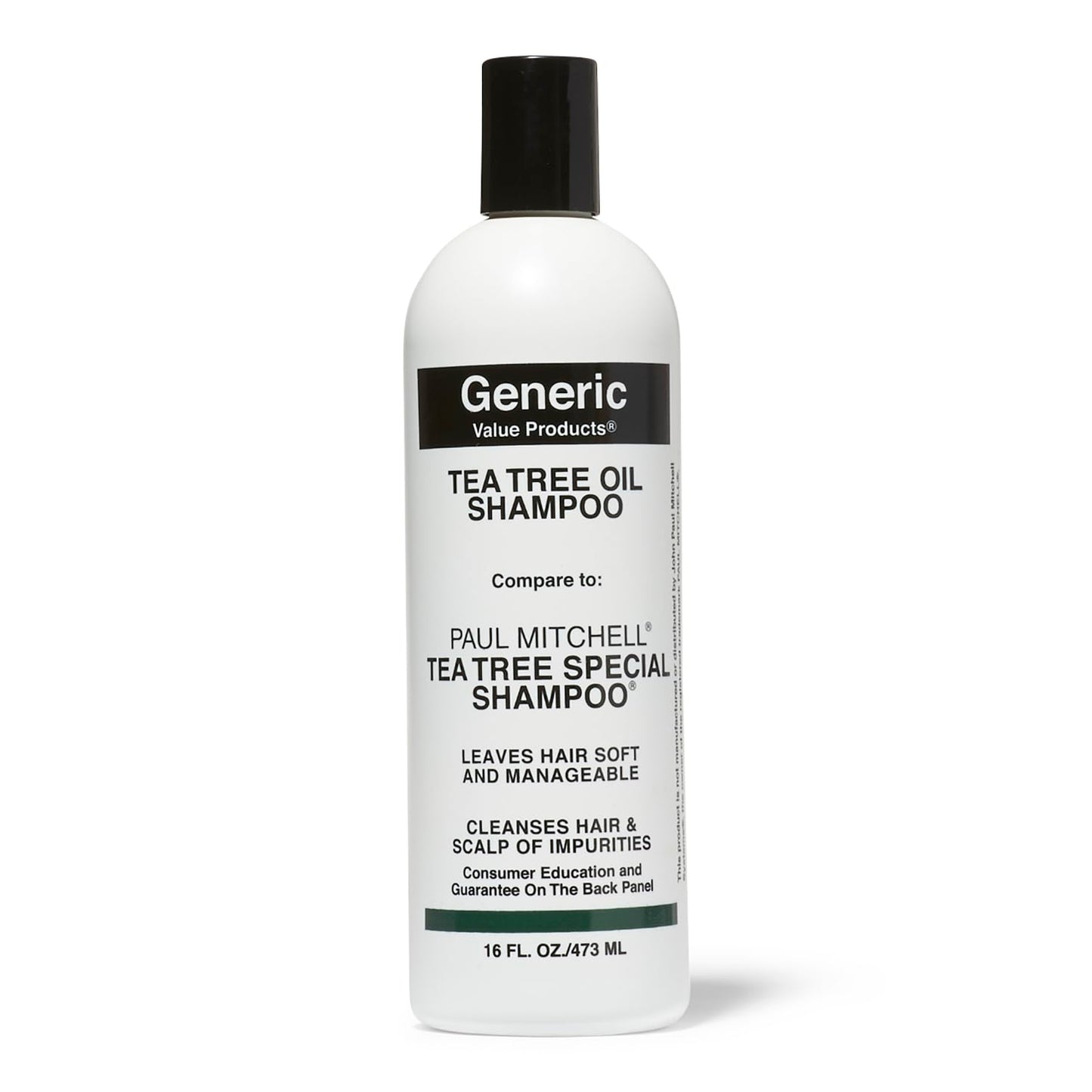 Generic Value Products Tea Tree Oil Shampoo, Leaves Hair Soft and Manageable, Leaves Scalp Clean and Tingling