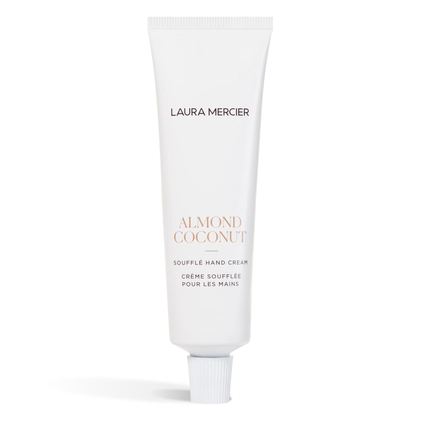 Laura Mercier Soufflé Hand Cream, 24HR Hydration, Nourishes and Repairs, Instantly Moisturizes and Improves Skin Texture, Infused with Shea, Mango, and Cocoa Butters, Almond Coconut