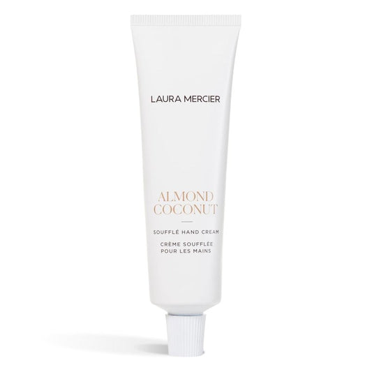 Laura Mercier Soufflé Hand Cream, 24HR Hydration, Nourishes and Repairs, Instantly Moisturizes and Improves Skin Texture, Infused with Shea, Mango, and Cocoa Butters, Almond Coconut