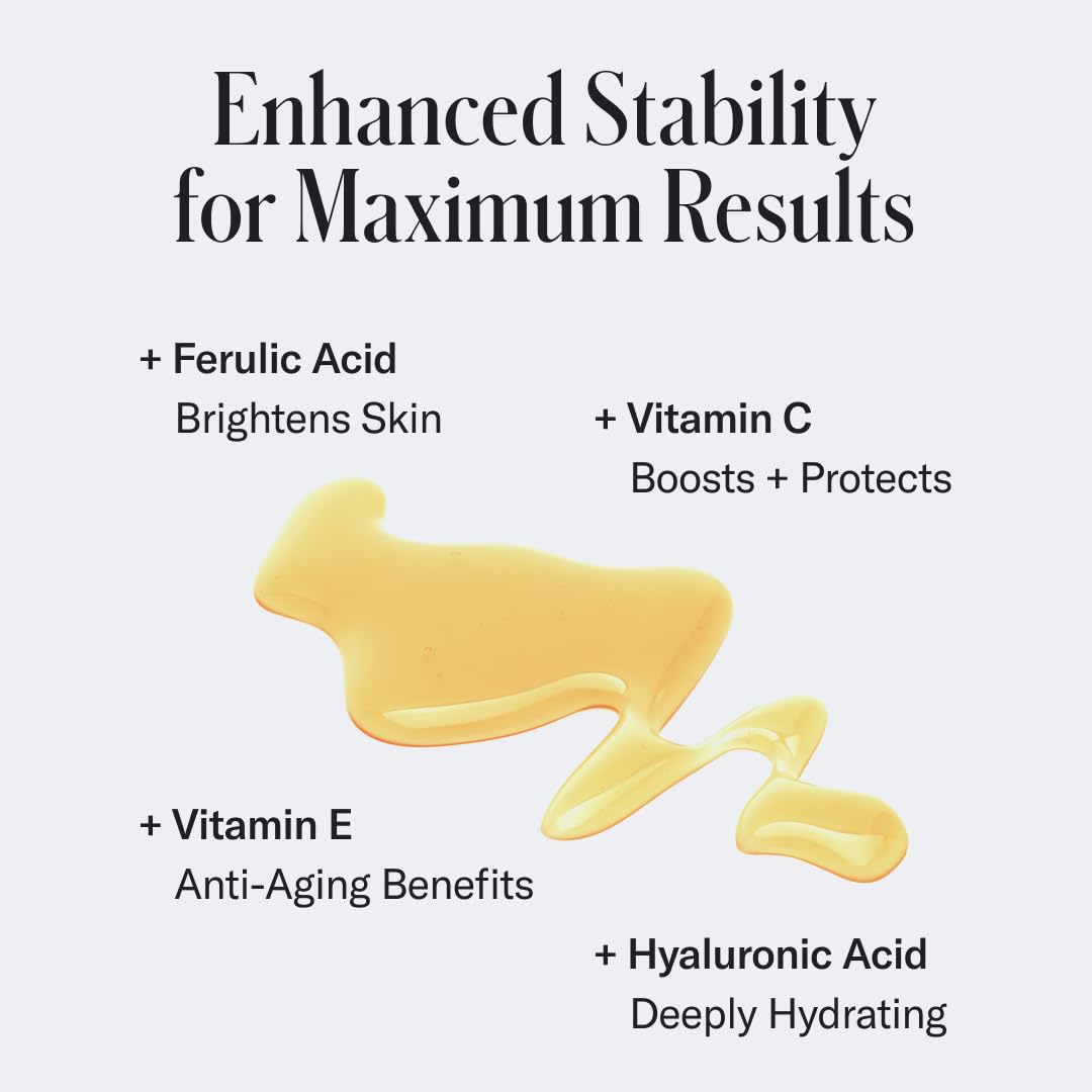 Geologie Vitamin C+E Ferulic Acid Face Serum - Brightening Anti-Aging Gel | 30 ML