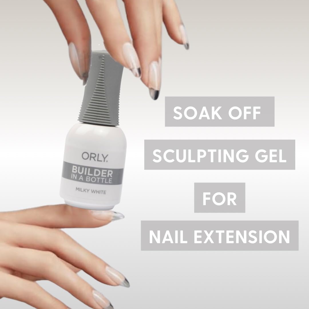 Orly GELFX Builder in a Bottle Colors | Self leveling all-in-one formula for nail extensions (Milky White)