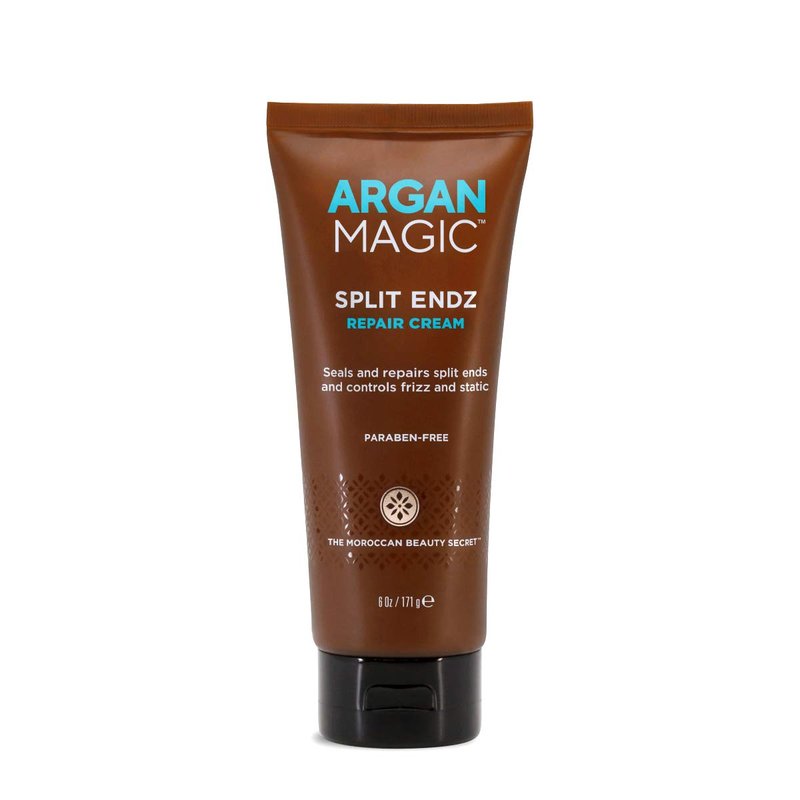 Argan Magic Split Endz Cream - Instantly Binds Frayed and Separated Ends While Preventing Future Breakage | Controls Frizz | Paraben Free, (6 oz)