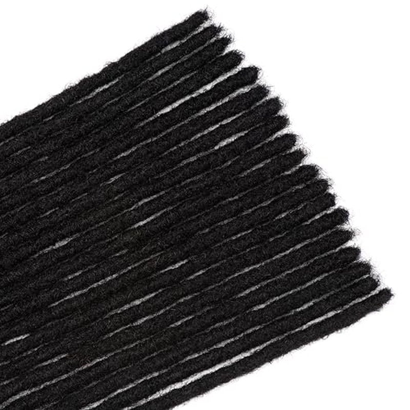 0.2-0.8cm Locs 8-18 I nch 20 Strands 100% Real Human Hair Dreadlock Extensions for Man/Women Permanent Loc Extensions Bundles Can Be Dyed Bleached Curled & Twisted (0.8CM, 1B, 16 INCH)