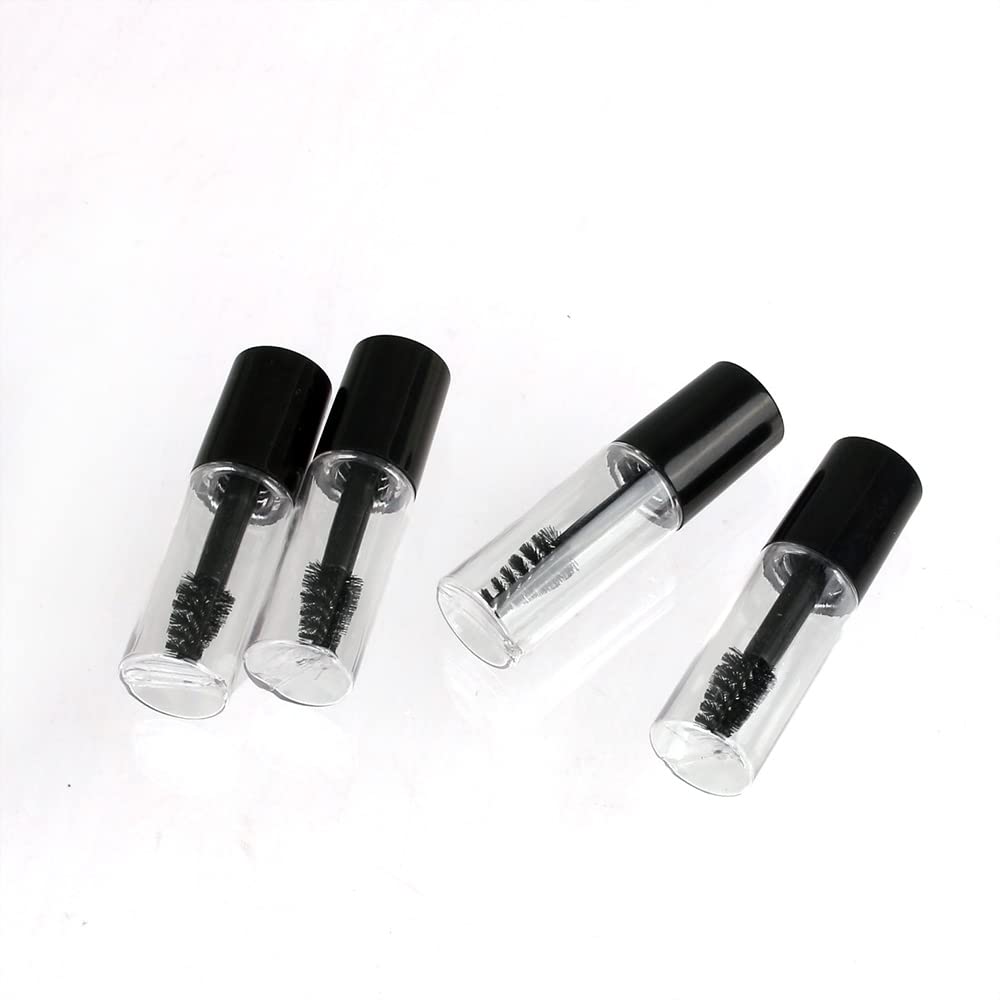 COSIDEA 71 PCS Empty Mini 3ml mascara tubes and wand for castor oil, Small Sample Size Eyelash Growth packing Tube container (71)
