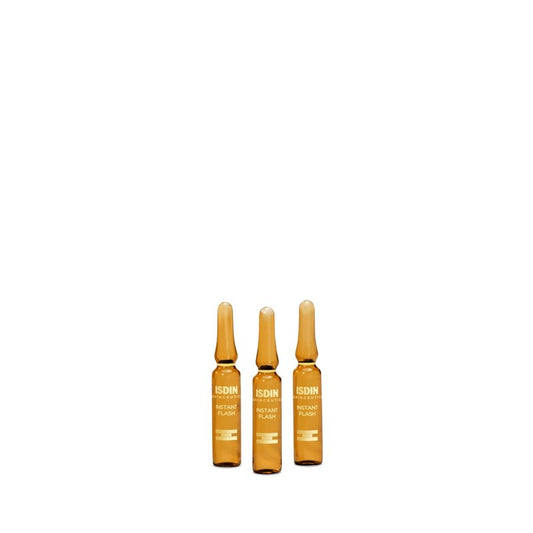 Isdinceutics Instant Flash Firming and Lifting Serum for Face with Antioxidants and Hyaluronic Acid - 5 ampoules, 0.06FL OZ x 5