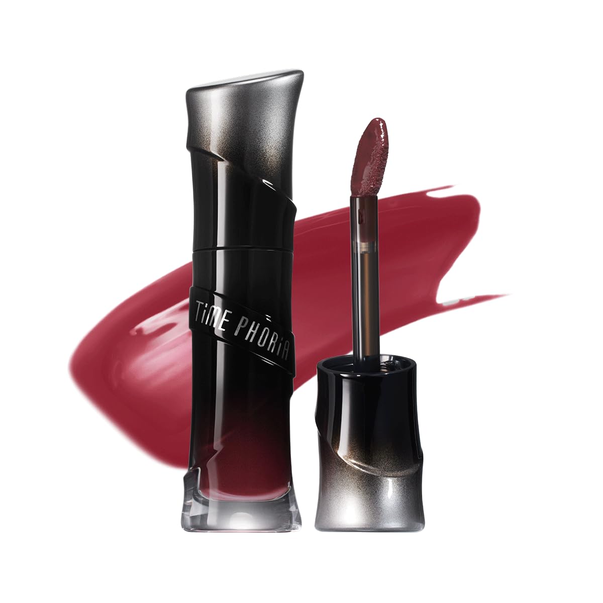 TIMEPHORIA Lunara Frost 3D Lip Gloss, 011 Odyssey - Wine Red, High-Shine Glossy Finish, Juicy Pigment Lip Gloss with 3D Plumping Effect, 24H Hydration with Hyaluronic Acid, Non-Sticky Cushiony Gel