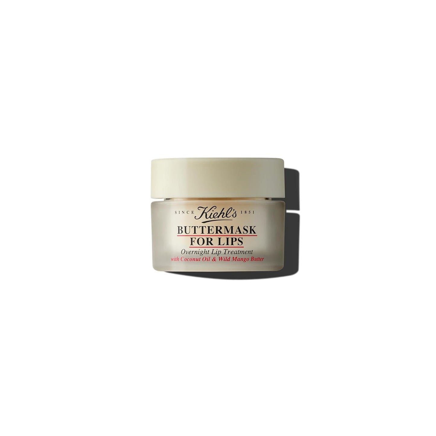 Kiehl's Buttermask For Lips - Hydrating Overnight Lip Mask with Coconut Oil & Mango Butter | 0.35 fl oz