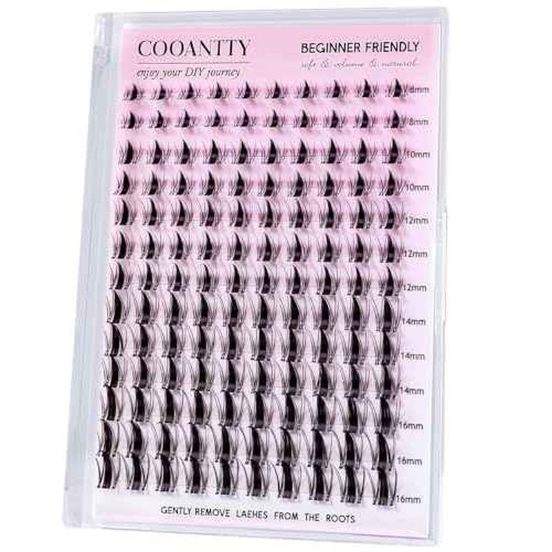 Fairy Lash Clusters Manga Eyelashes C Curl Invisible Band Eyelash Clusters Easy to Apply Wispy Anime Spiky Lashes Natural Volume Lash Extensions Reusable Individual Lashes for Soft Dramatic Look
