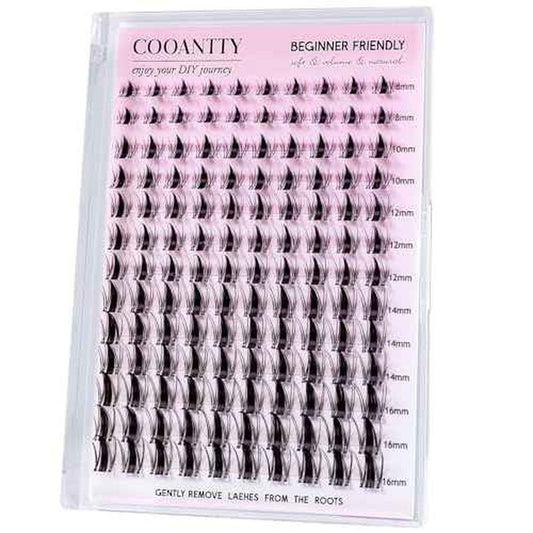 Fairy Lash Clusters Manga Eyelashes C Curl Invisible Band Eyelash Clusters Easy to Apply Wispy Anime Spiky Lashes Natural Volume Lash Extensions Reusable Individual Lashes for Soft Dramatic Look
