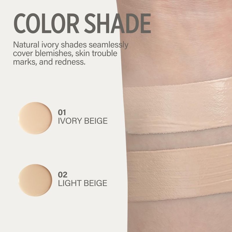 KEYTH CREAM TOUCH CONCEALER #01 (15ML, 0.50 FL.OZ.) / Imperfections Coverage, Lightweight, Skin-comforting, Dreamy Skin, Mild Formula, Triple CICA
