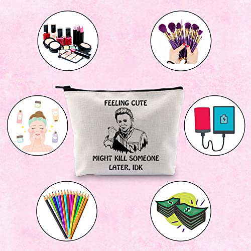 TSOTMO Novelty Horror Movie Lover Gift Feeling Cute Might Kill Someone Later Scary Movie Merchandise(Might kill)