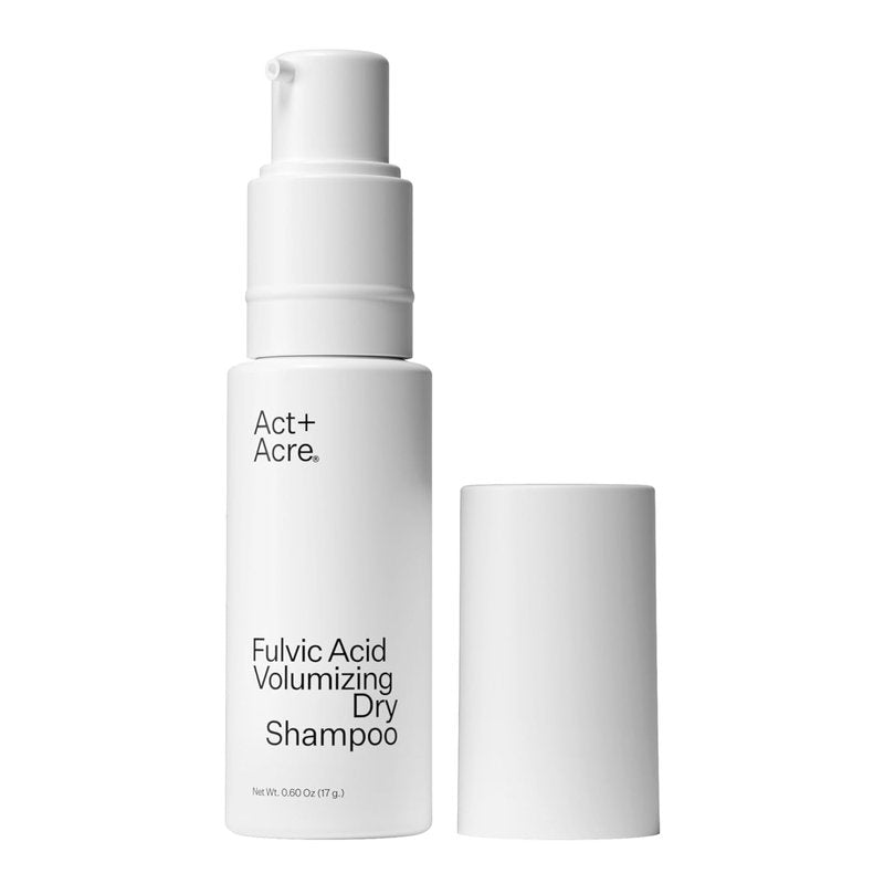 Fulvic Acid Volumizing Dry Shampoo - Plant-Based Natural Powder Spray for Oily Hair | Non-Aerosol, All Hair Types