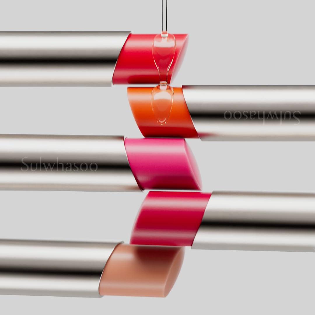 Sulwhasoo Perfecting Lip Color - Korean Tinted Lip Balm, Nourishes, Hydrates & Moisturizes, Natural Look, Soothes Dry, Flaky Lips - 0.1 oz.