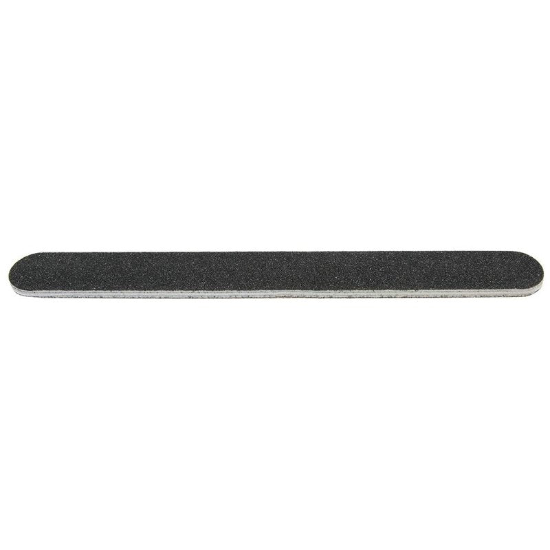 ForPro Professional Collection Nail Foam Boards, Black, 100/180 Grit, Double-Sided Manicure Nail Files, 7” L x .75” W, 50-Count