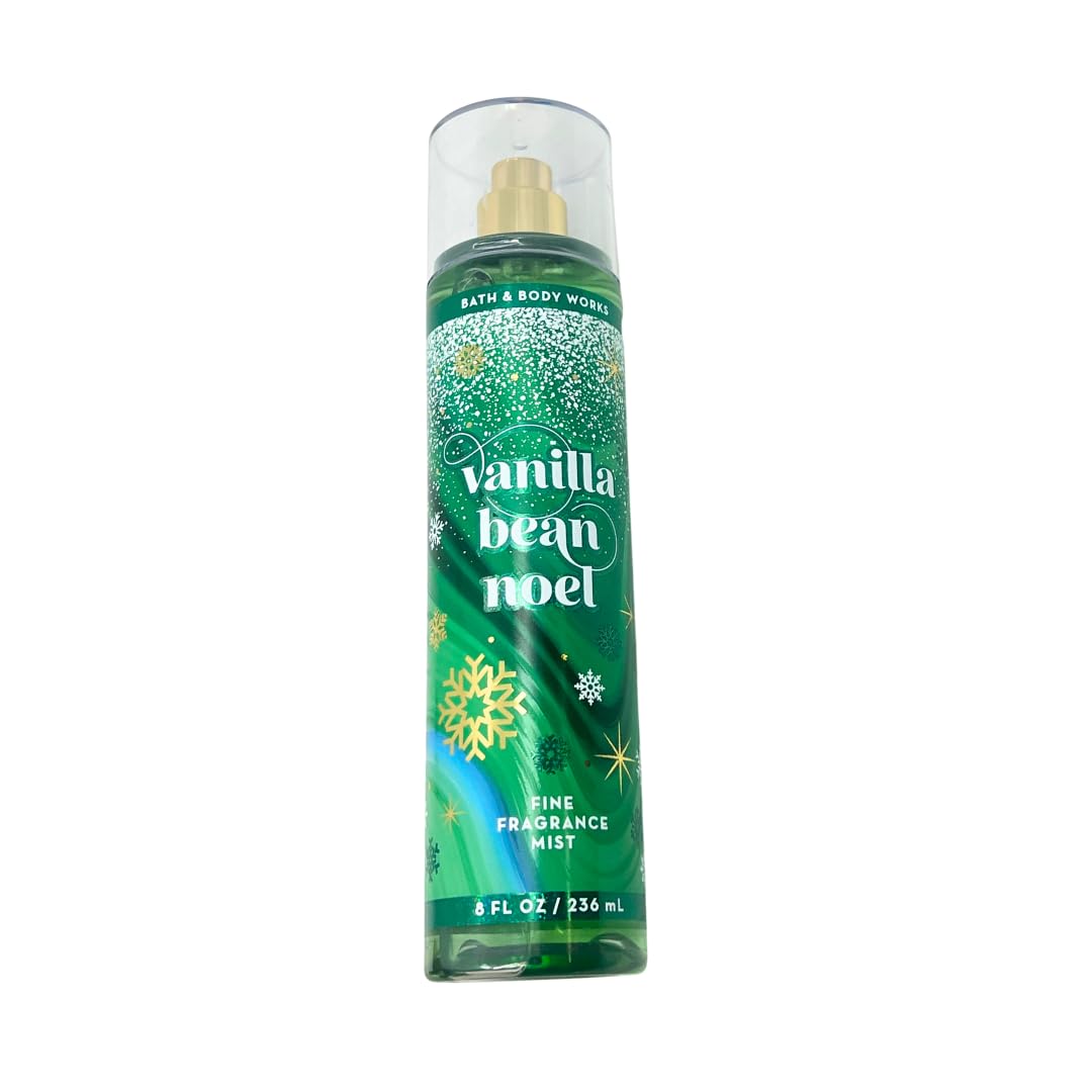 Bath & Body Works Vanilla Bean Noel Fine Fragrance Mist 8oz - Lot of 3-2022 Version