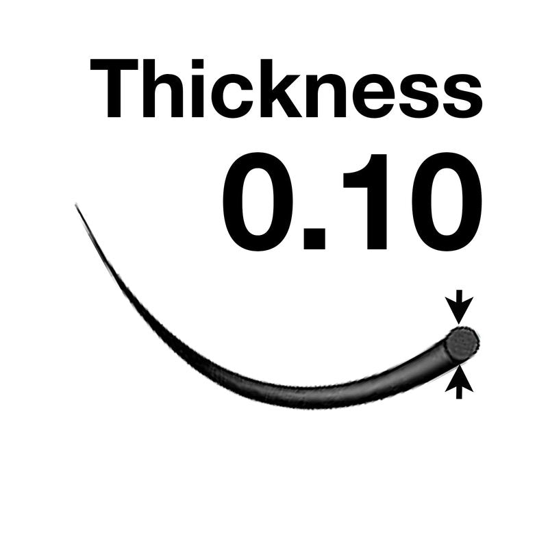EMILYSTORES Eyelash Extensions 0.10mm Thickness C Curl Length 11mm Individual Volume Natural-Looking eyelashes Single Size For Lash Extension (0.10,C,11mm)