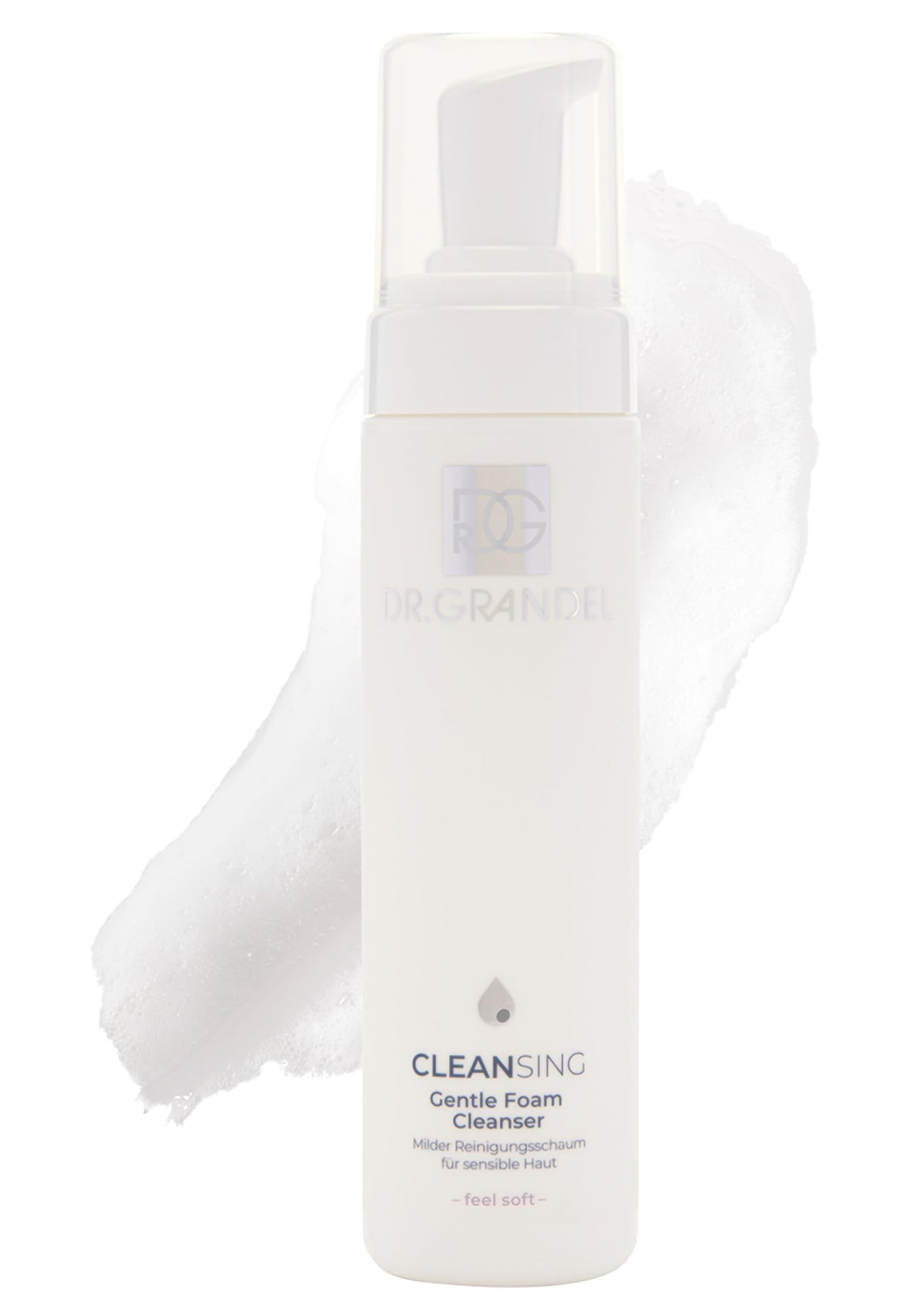 DR. GRANDEL Gentle Foam Cleanser – Mild cleansing foam for the face, neck, and décolleté, soft and gentle, lightweight and airy texture, fragrance-free, for all skin types