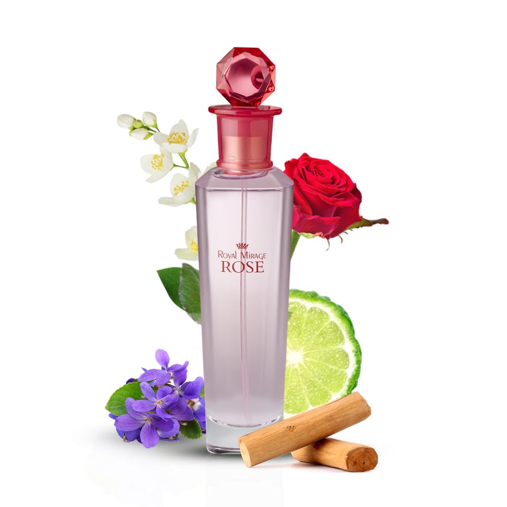 Royal Mirage Sandalwood Eau de Toilette for Women - Premium Woody Floral Perfume 100ml with Jasmine & Vanilla - Long-Lasting Feminine Fragrance Spray - Sustainable Luxury EDT Made in USA