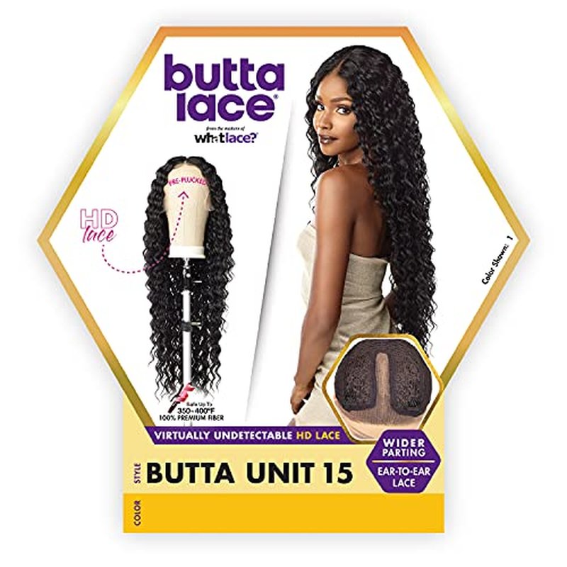 Sensationnel Butta Lace Wigs - Unit 15 Extra Wide 5 Inch Deep Parting Synthetic Preplucked Hairline Glueless Lacefront (BALAYAGEHAZELNUT)