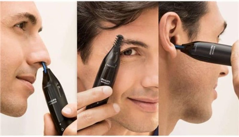 Philips Nosetrimmer NT1715 - Precision Hair Trimming for Ears, Nose & Eyebrows | No Pulling Guarantee