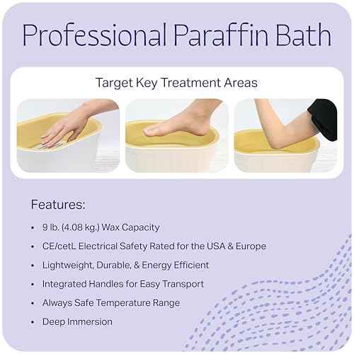 Therabath Professional Thermotherapy TB6 Paraffin Wax Bath - Limited Edition White & Gold Bath - Helps Relieve Arthritis & Muscle Stiffness - for Hands, Feet, & Body - Made in USA - 6 lb. ScentFree
